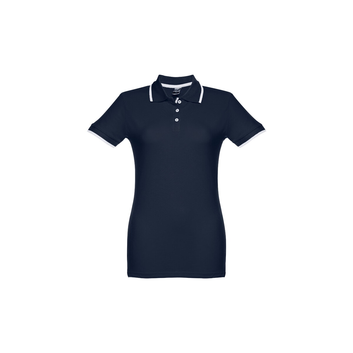 THC ROME WOMEN. Damski slim fit polo t-shirt - Granatowy 30139_134