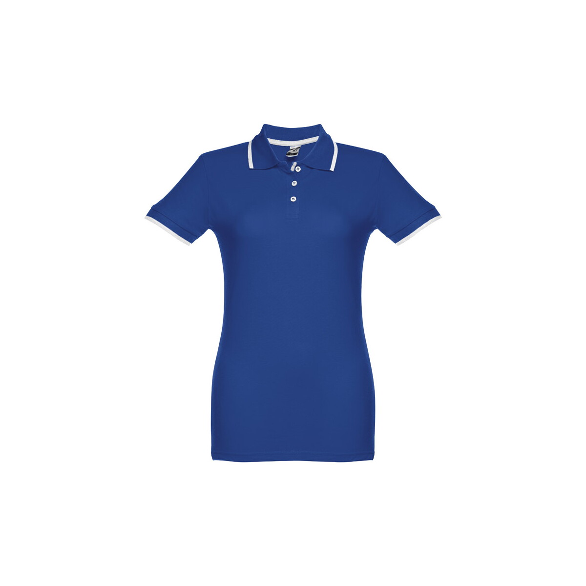 THC ROME WOMEN. Damski slim fit polo t-shirt - Szafirowy 30139_114