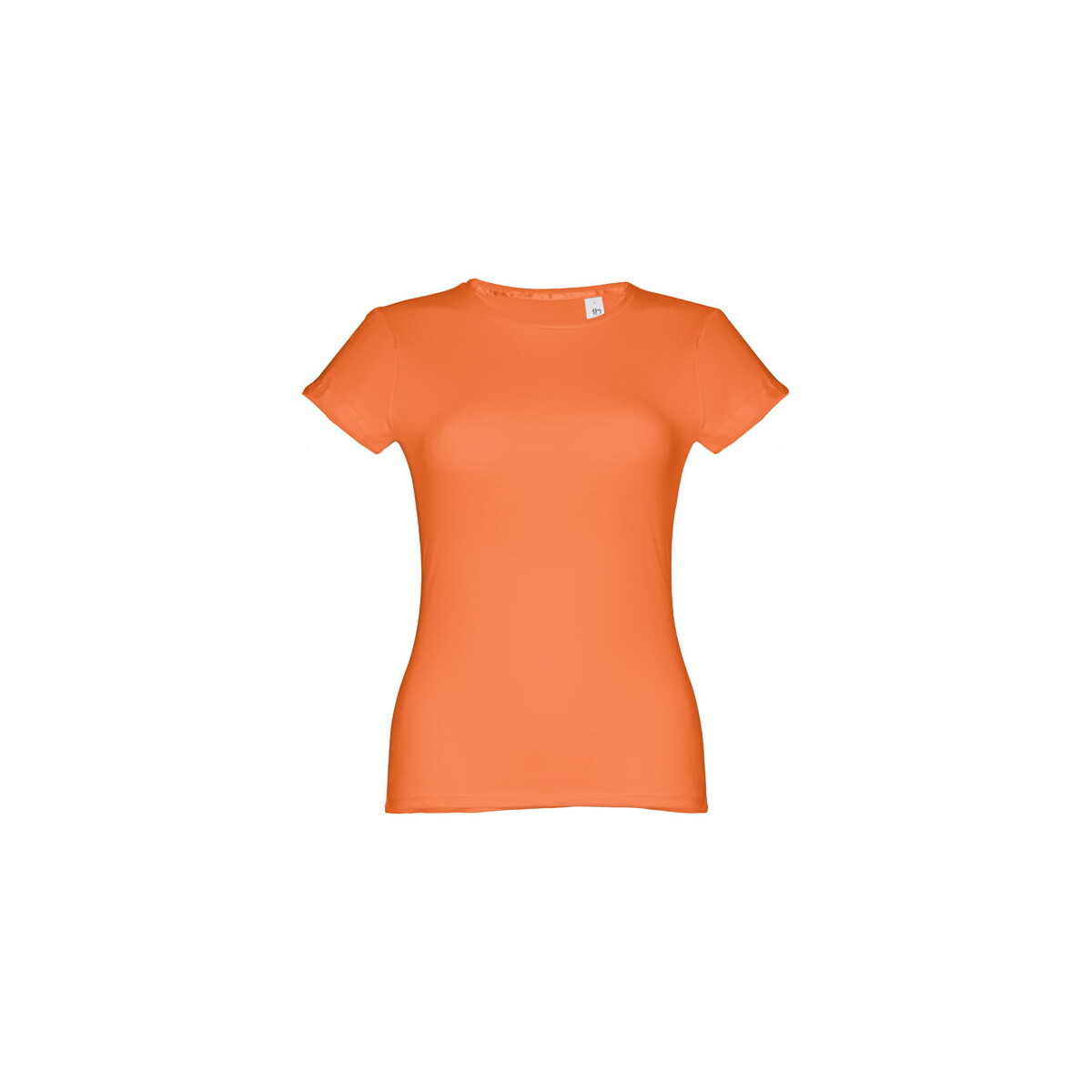 THC SOFIA. Damska koszulka bawełniana taliowana - Terracottowa 30106_141