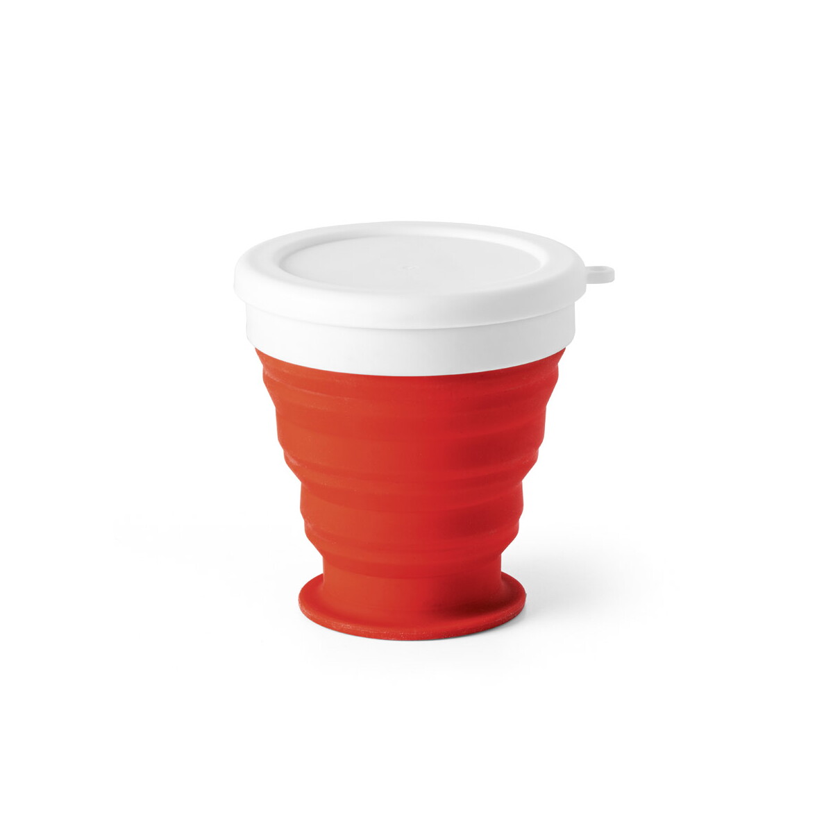 ASTRADA. Składany kubek podróżny 250 ml z silikonu i PP - Czerwony 94762_105
