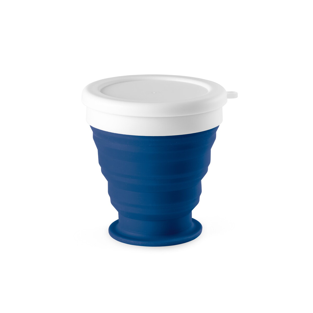 ASTRADA. Składany kubek podróżny 250 ml z silikonu i PP - Granatowy 94762_104