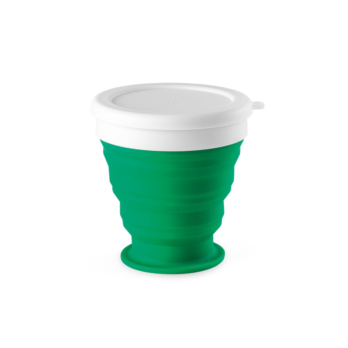 ASTRADA. Składany kubek podróżny 250 ml z silikonu i PP - zielony 94762_109