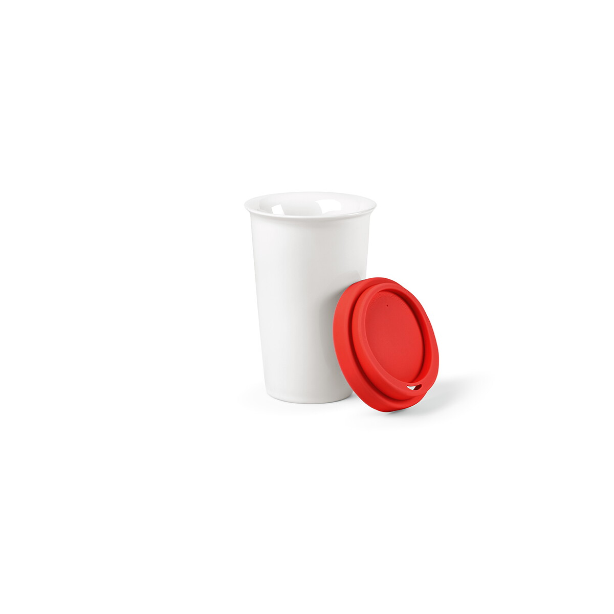 Kubek podrózny Tagus Ceramiczny 300 ml - Czerwony ACP012_105
