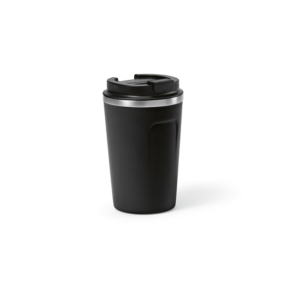 Limpopo Kubek podróźny ze stali nierdzewnej z recyklingu 460 ml - Czarny ACP008_103