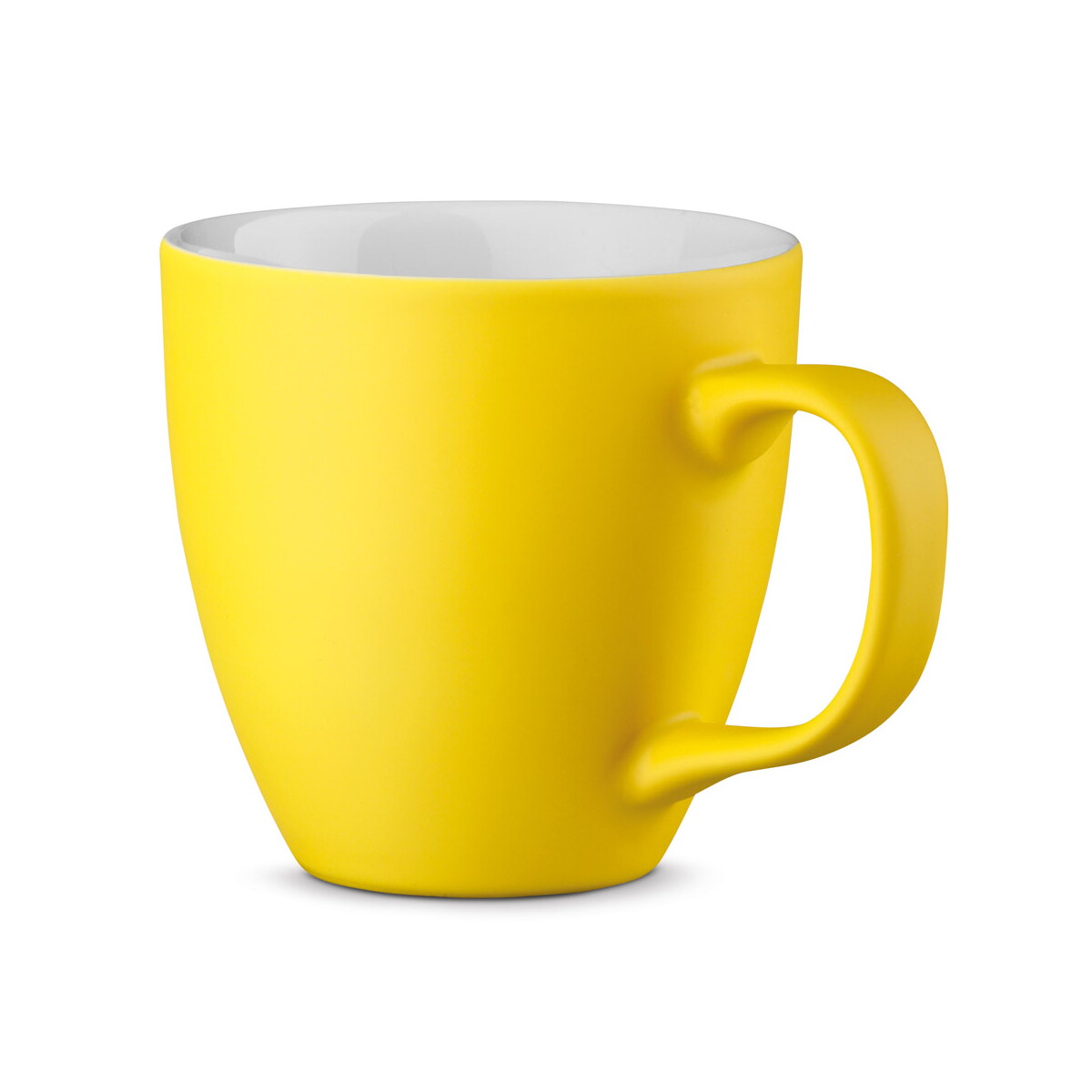 PANTHONY MAT. Porcelanowy kubek z hydroglazurą o pojemności 450 ml - Żółty 94045_108