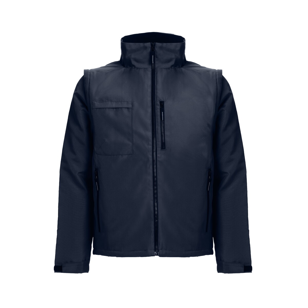 THC ASTANA. Wyściełana kurtka poliestrowa (unisex) - Granatowa 30251_134