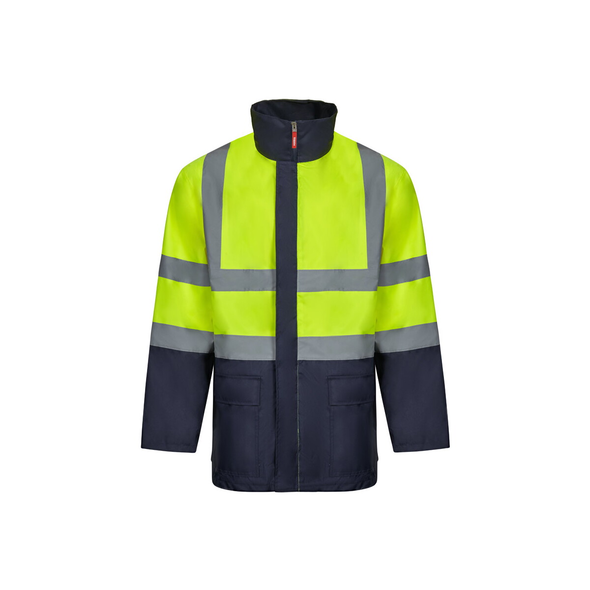 VL JUNO. Dwukolorowa kurtka 4 w 1 (180 g/m²) z poliestru (100%) z powłoką PU - Granatowa/Żółta 36108_204