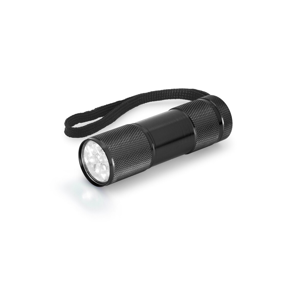 FLASHY. Aluminiowa latarka z 9 diodami LED - Czarna 94736_103