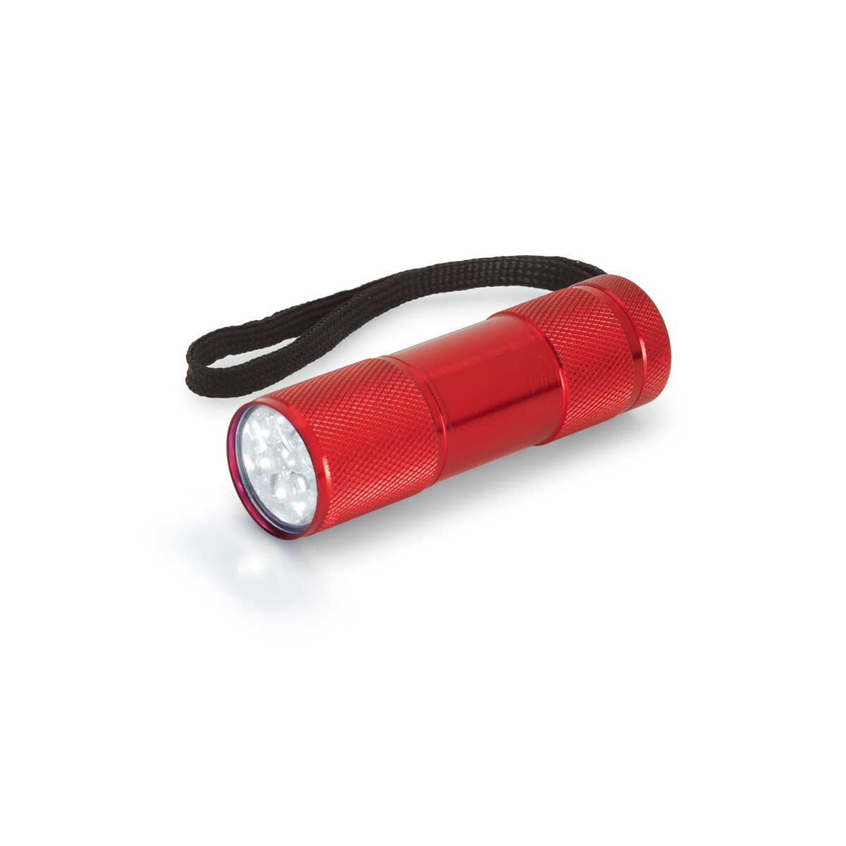 FLASHY. Aluminiowa latarka z 9 diodami LED - Czerwona 94736_105