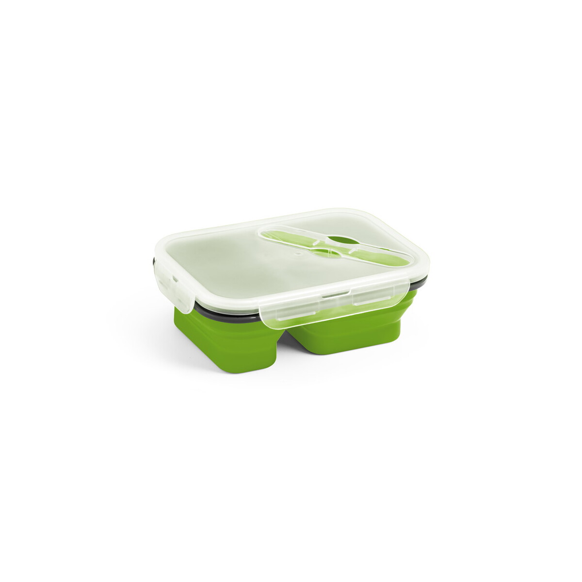 DILL. Lunch Box. Wysuwane hermetyczne pudełko wykonane z silikonu i PP (480 i 760 mL) - Jasno zielone 93848_119