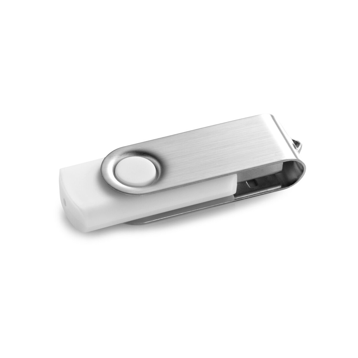 CLAUDIUS 8GB. Pamięć flash USB 8 GB z metalowym klipsem - Biała 97549_106