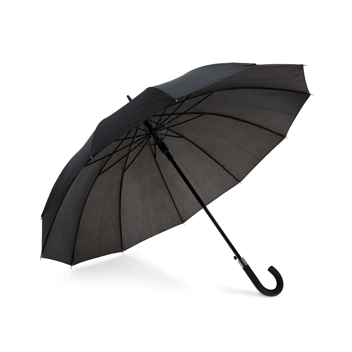 GUIL. Parasol z 12 drążkami wykonany z poliestru 190T z automatycznym otwieraniem - Czarny 99126_103