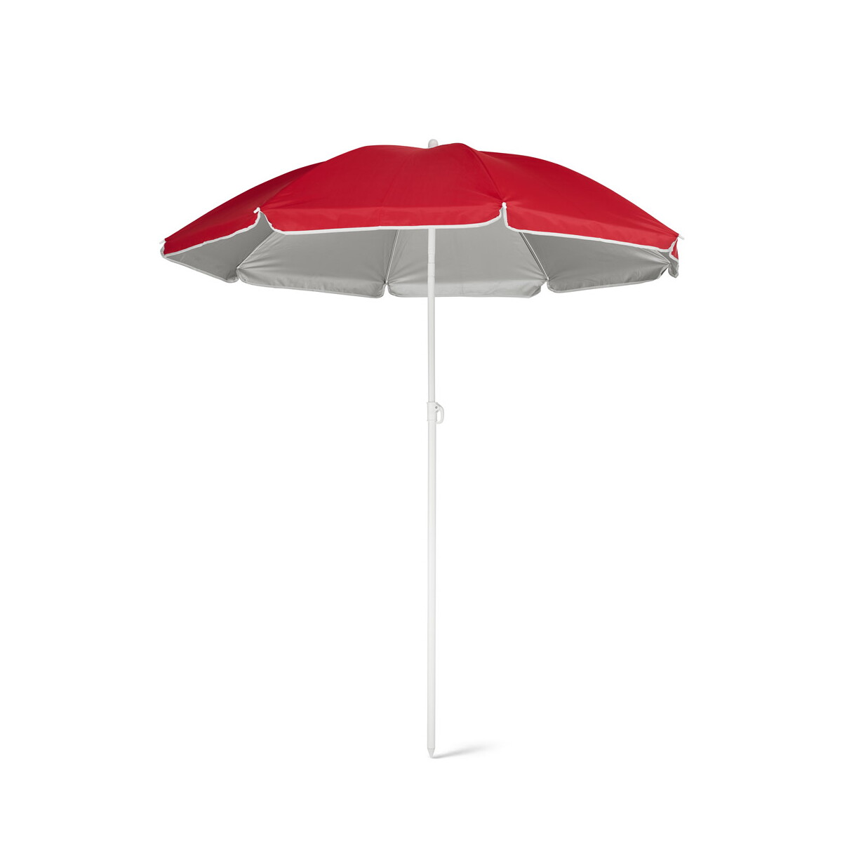 PARANA. Odchylany parasol plażowy 210T ze srebrną podszewką - Czerwony 98320_105