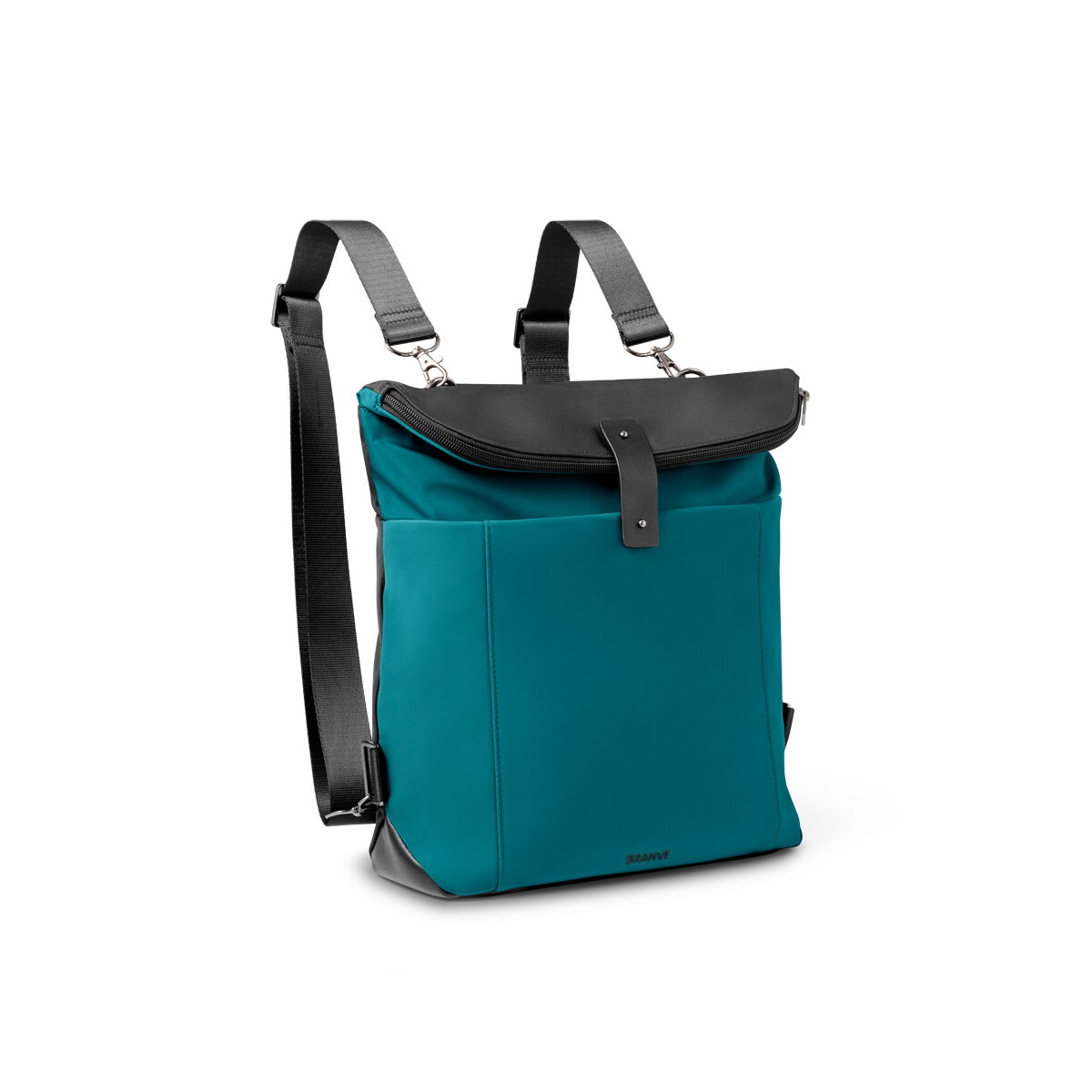 ROVER BACKPACK II. Plecak z tkaniny i PU - Modry niebieski 92188_174