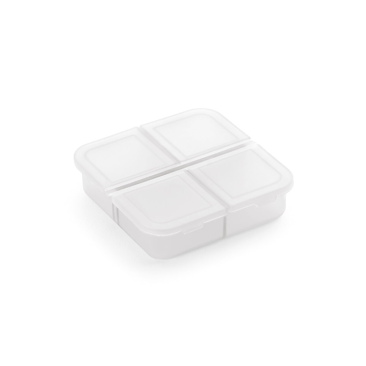 ROBERTS. Pudełko na tabletki z 4 przegródkami - białe 94306_106