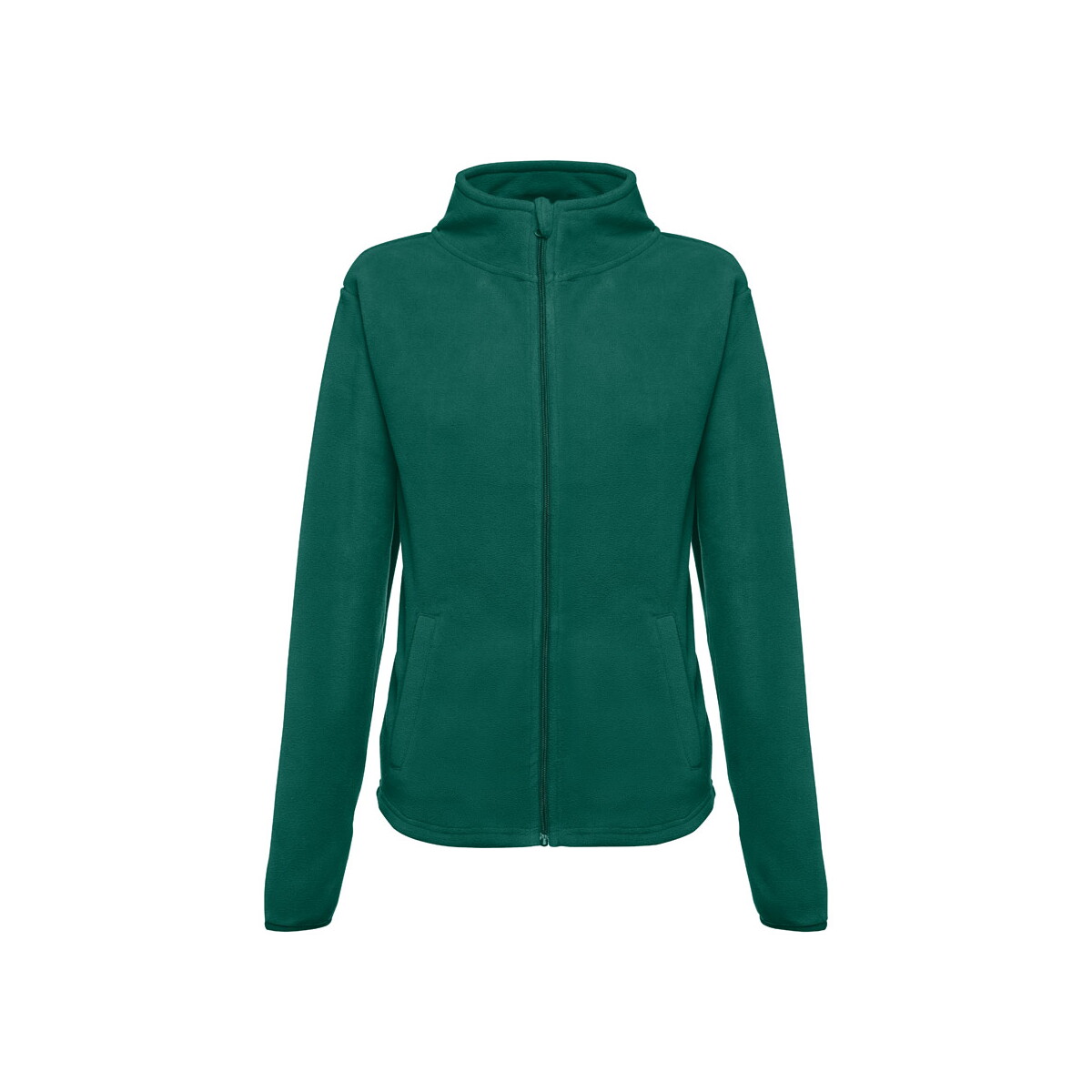 THC HELSINKI WOMEN. Damska bluza polarowa z poliestrowym taliowana - Ciemnozielona 30165_129