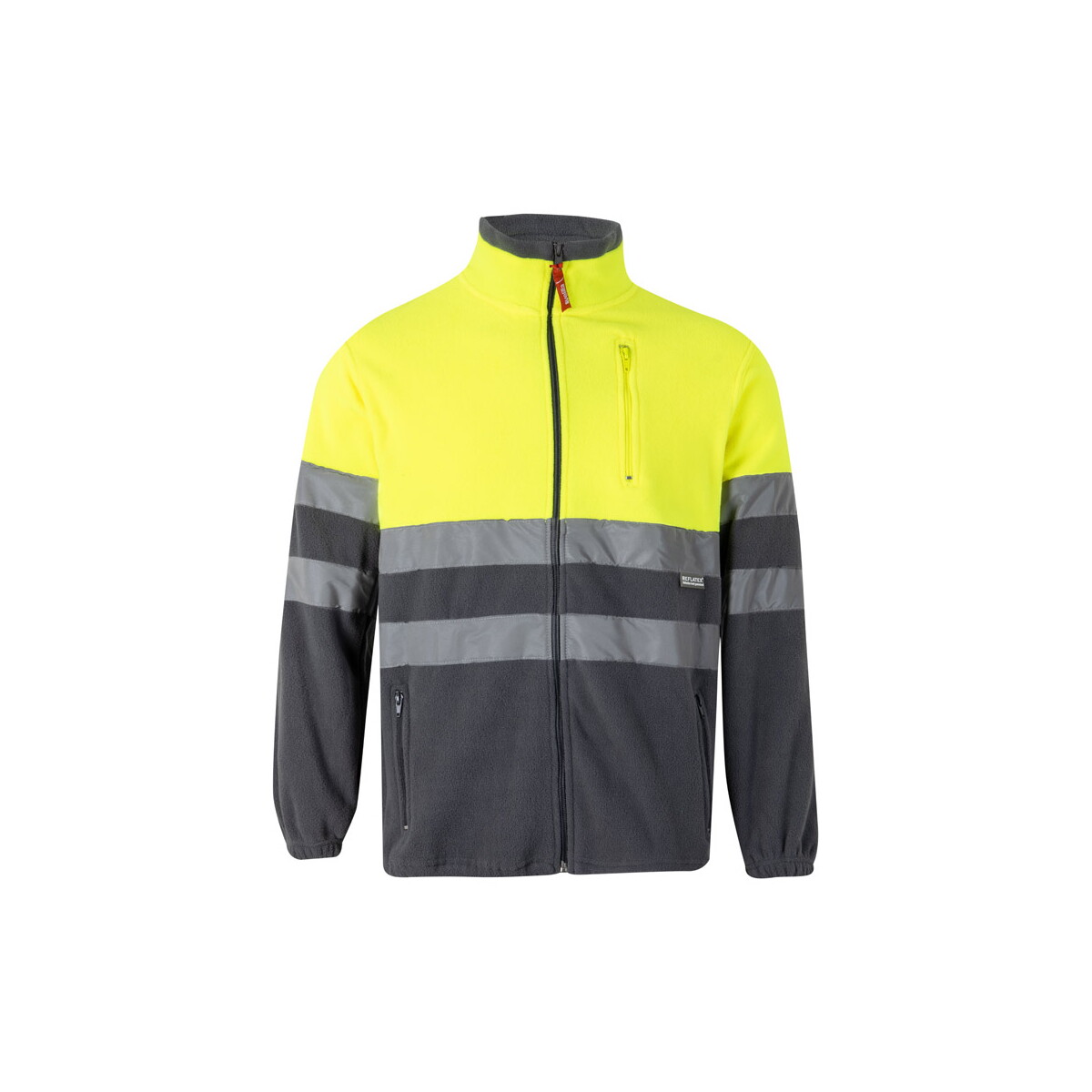 VL EROS LARGE. Dwukolorowa kurtka polarowa (280 g/m²), poliester (100%) - Szara/Żółta 36075_207