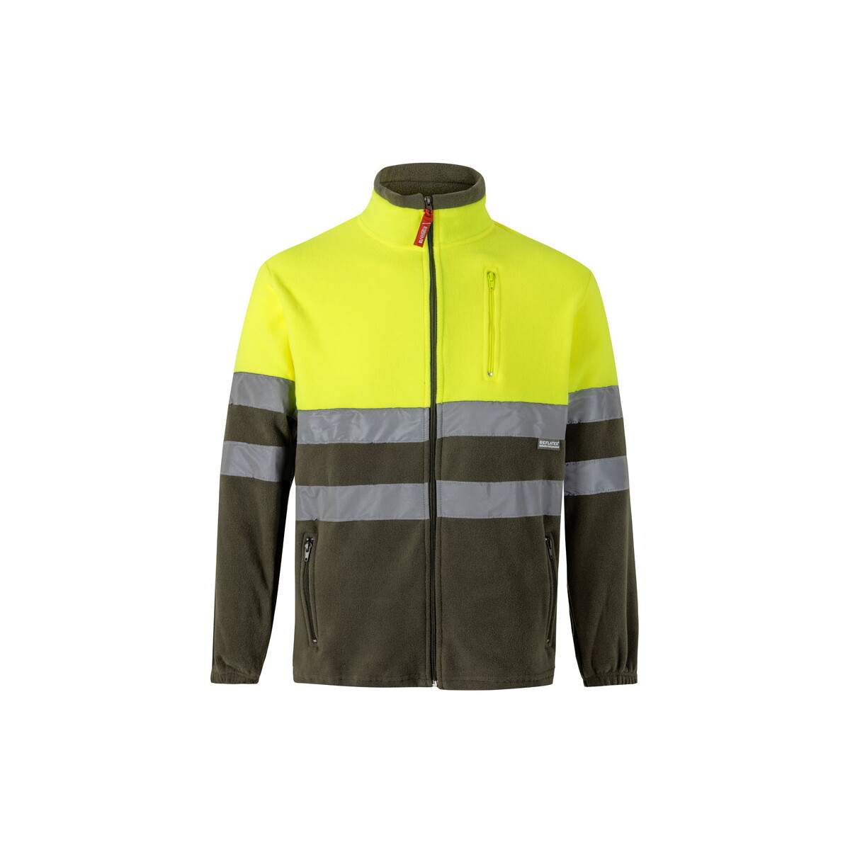 VL EROS LARGE. Dwukolorowa kurtka polarowa (280 g/m²), poliester (100%) - Wojskowa zielona/Żółta 36075_219