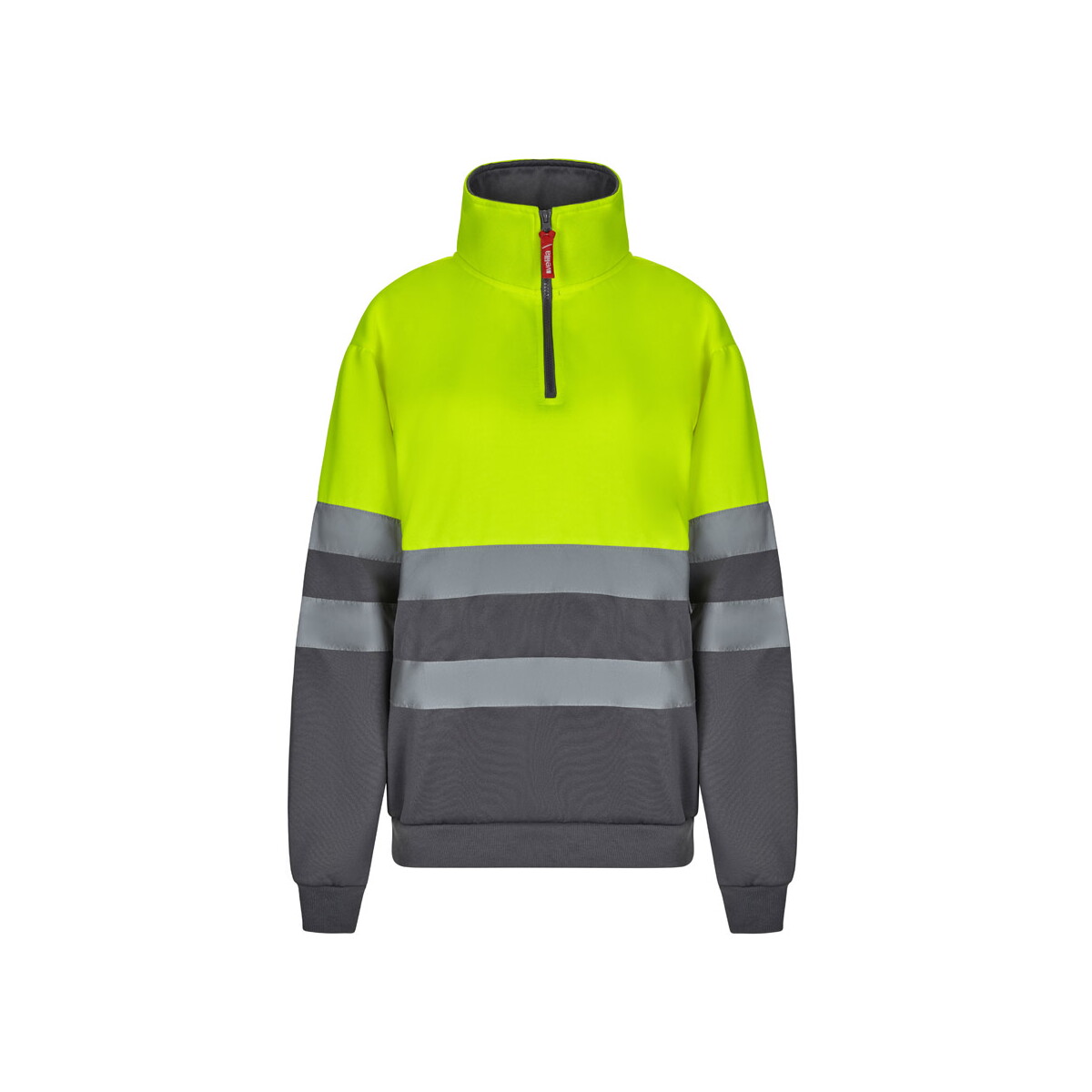 VL THOR LARGE. Dwukolorowa bluza (300 g/m²) z poliestrowego polaru (100%) - Szara/Żółta 36149_207