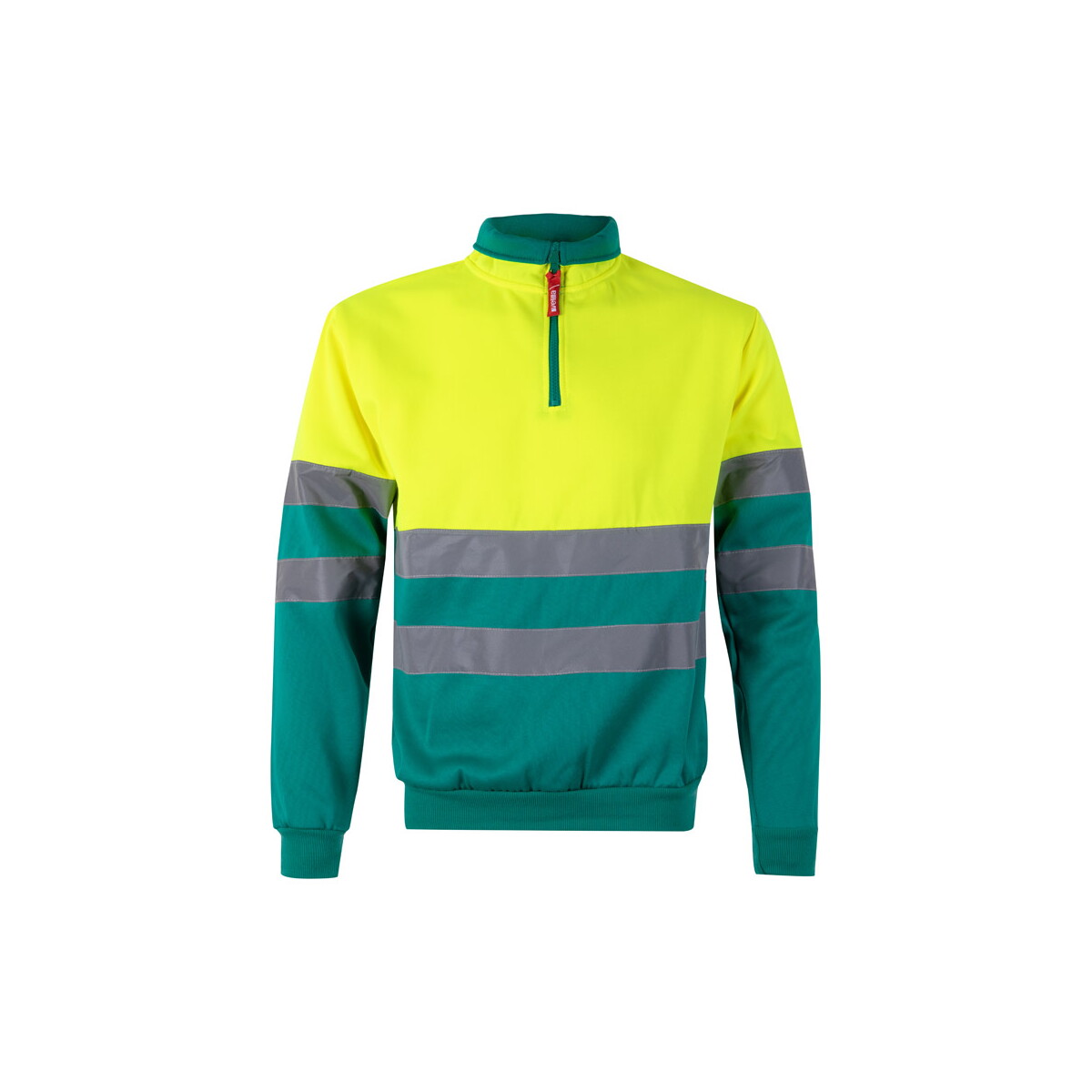 VL THOR LARGE. Dwukolorowa bluza (300 g/m²) z poliestrowego polaru (100%) - Zielona/Żółta 36149_209