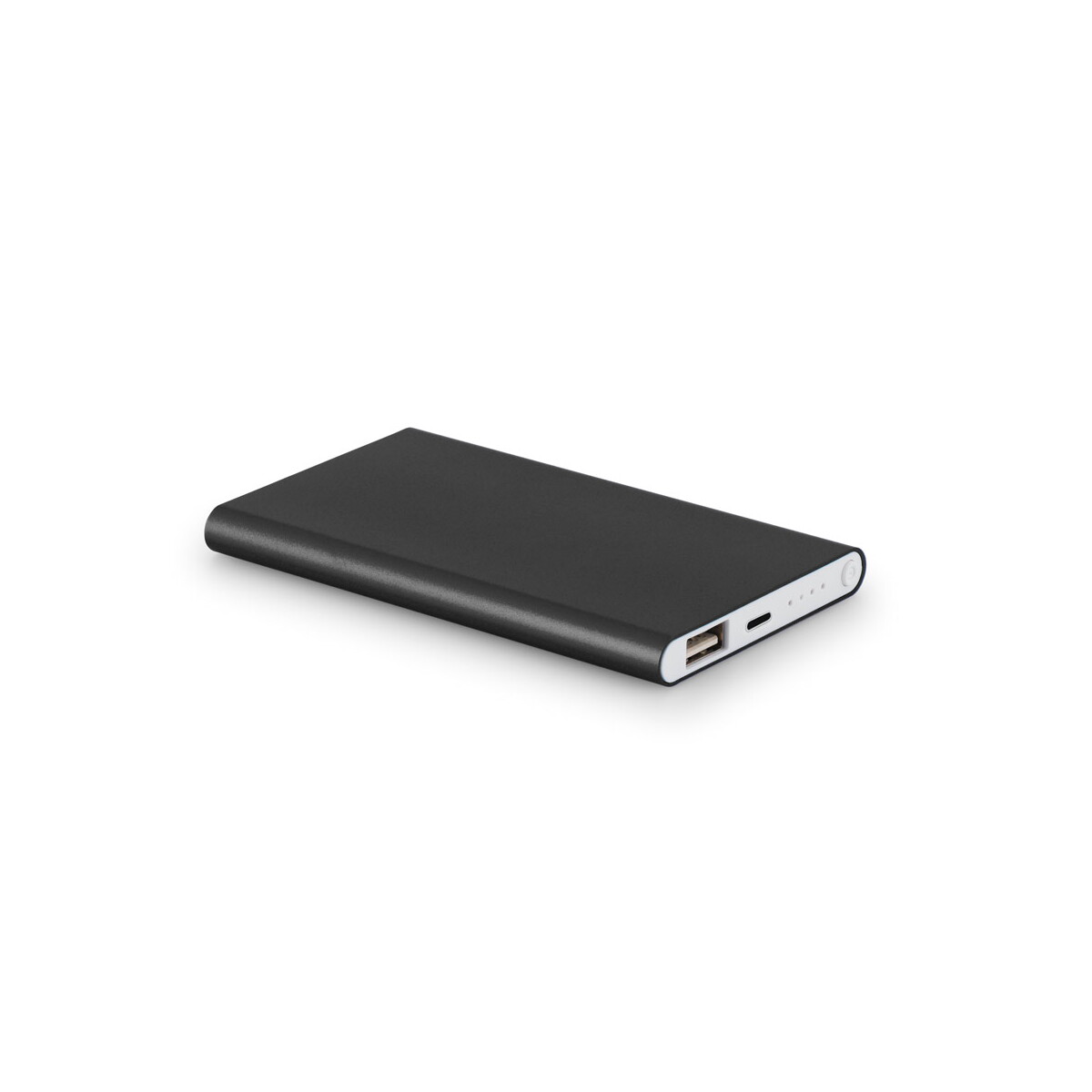 MARCET. Power bank slim 4'000 mAh z aluminium z recyklingu (100% rAL) i ABS z recyklingu (100% rABS) - czarny 97344_103