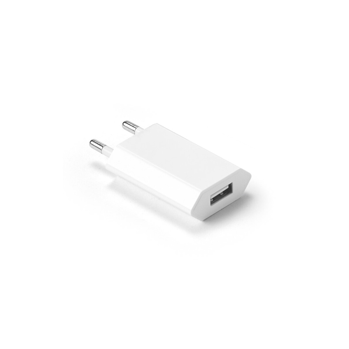 WOESE. Zasilacz USB-A 5W z ABS pochodzącego z recyklingu (100% rABS) - Biały 97361_106