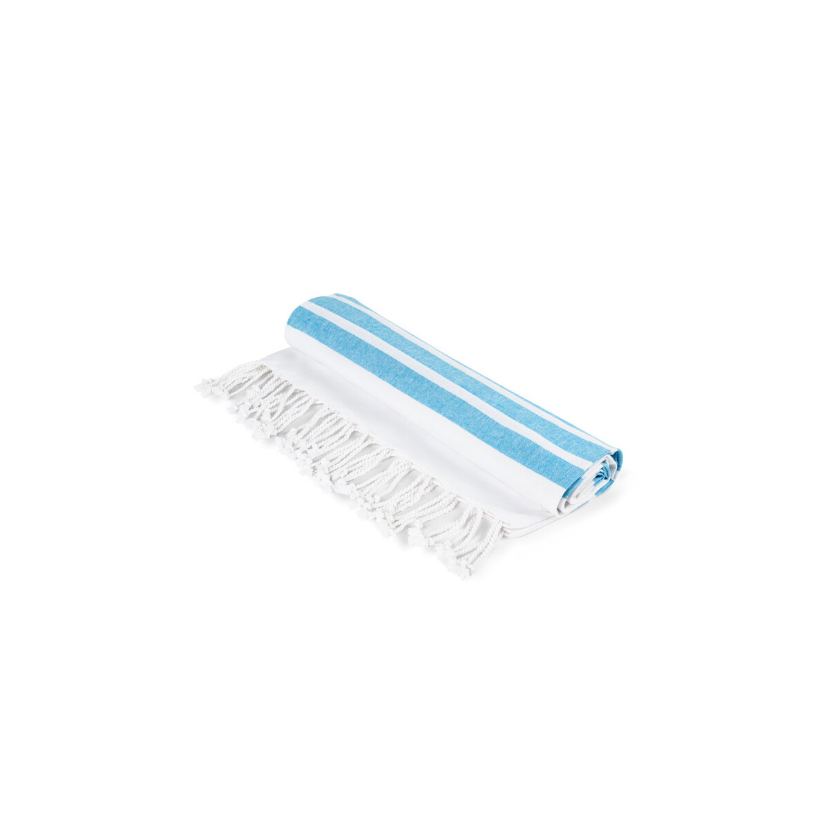 SARDENHA. Ręcznik plażowy z bawełny (70% z recyklingu) i poliestru (30% z recyklingu) (180 g/m²) - Błękitny 99159_124