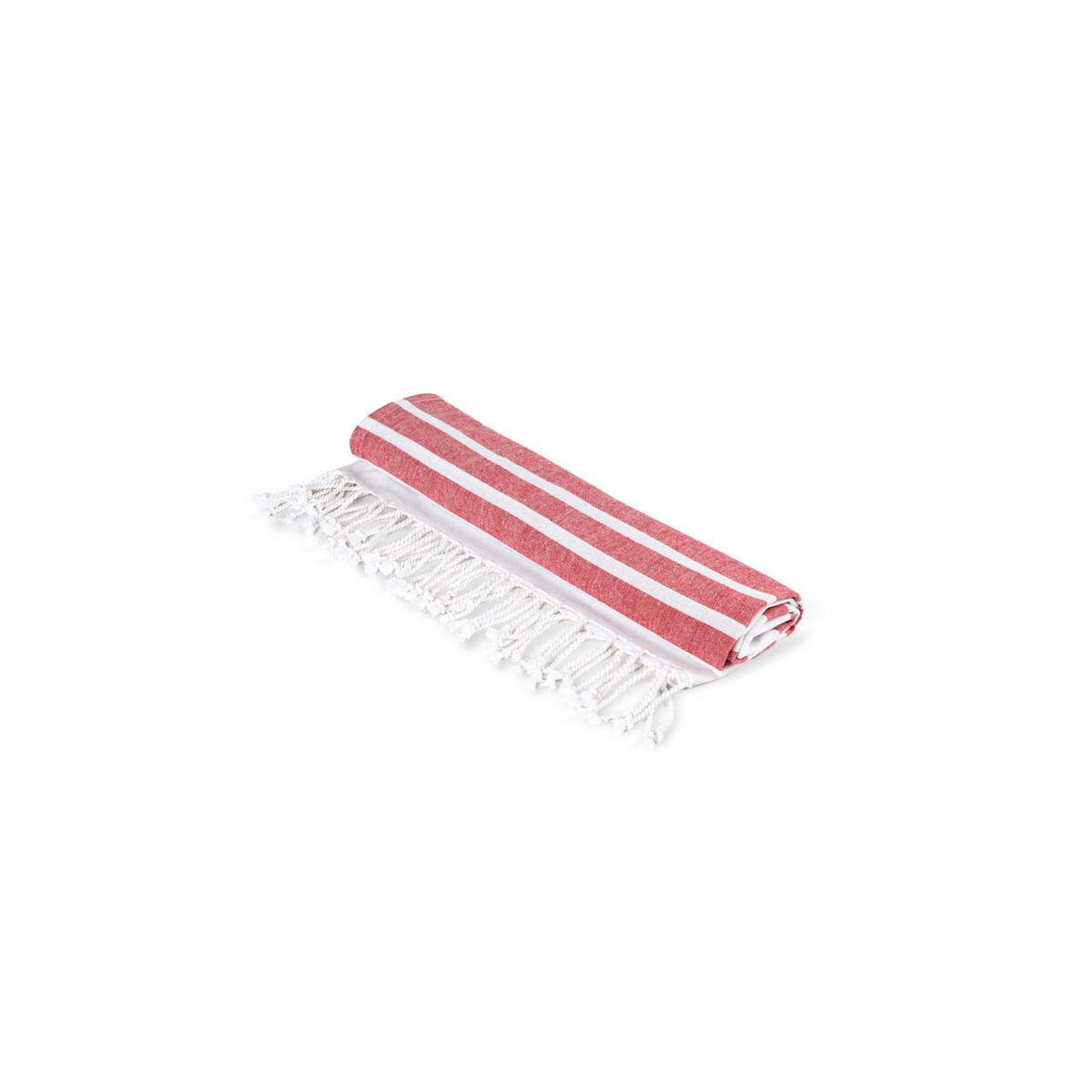 SARDENHA. Ręcznik plażowy z bawełny (70% z recyklingu) i poliestru (30% z recyklingu) (180 g/m²) - czerwony 99159_105