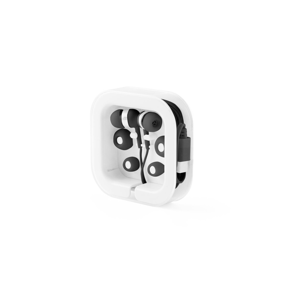 PRESLEY. Słuchawki douszne z 1.2-metrowym kablem USB-C i wbudowanym mikrofonem ABS - Czarne 97139_103
