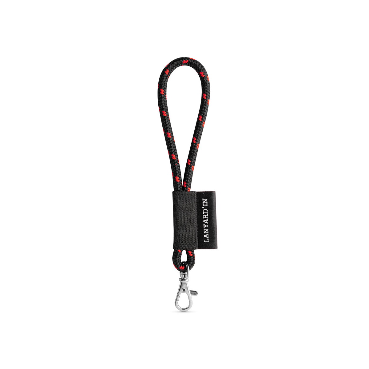 Lanyard NAUTIC Short Set. Modele standardowe - Czarny/Czerwony 14001_354