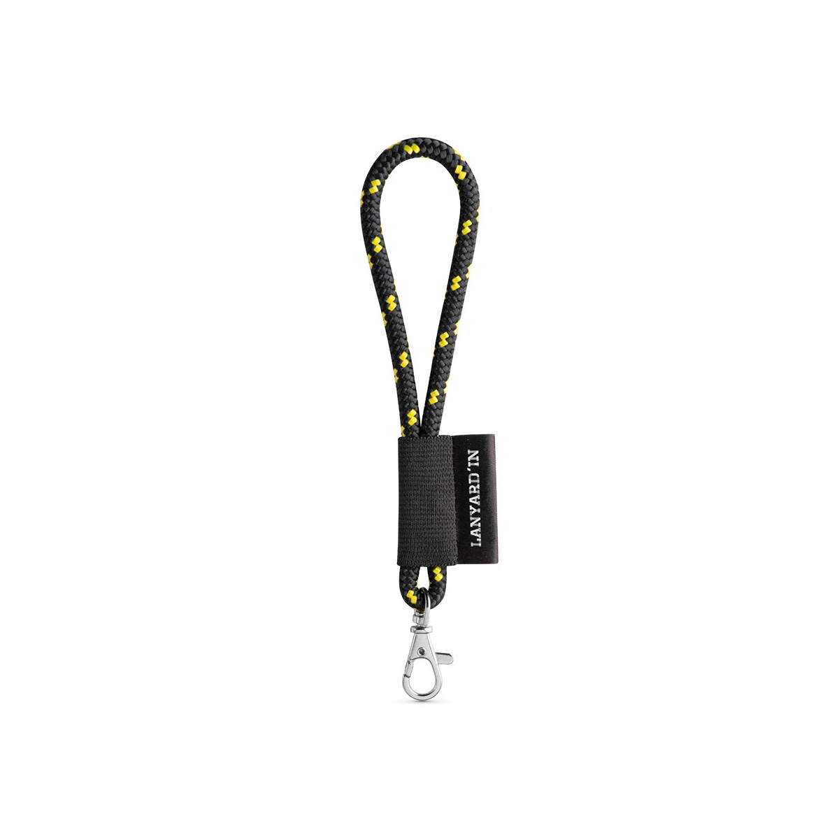 Lanyard NAUTIC Short Set. Modele standardowe - Czarny/Żółty 14001_357