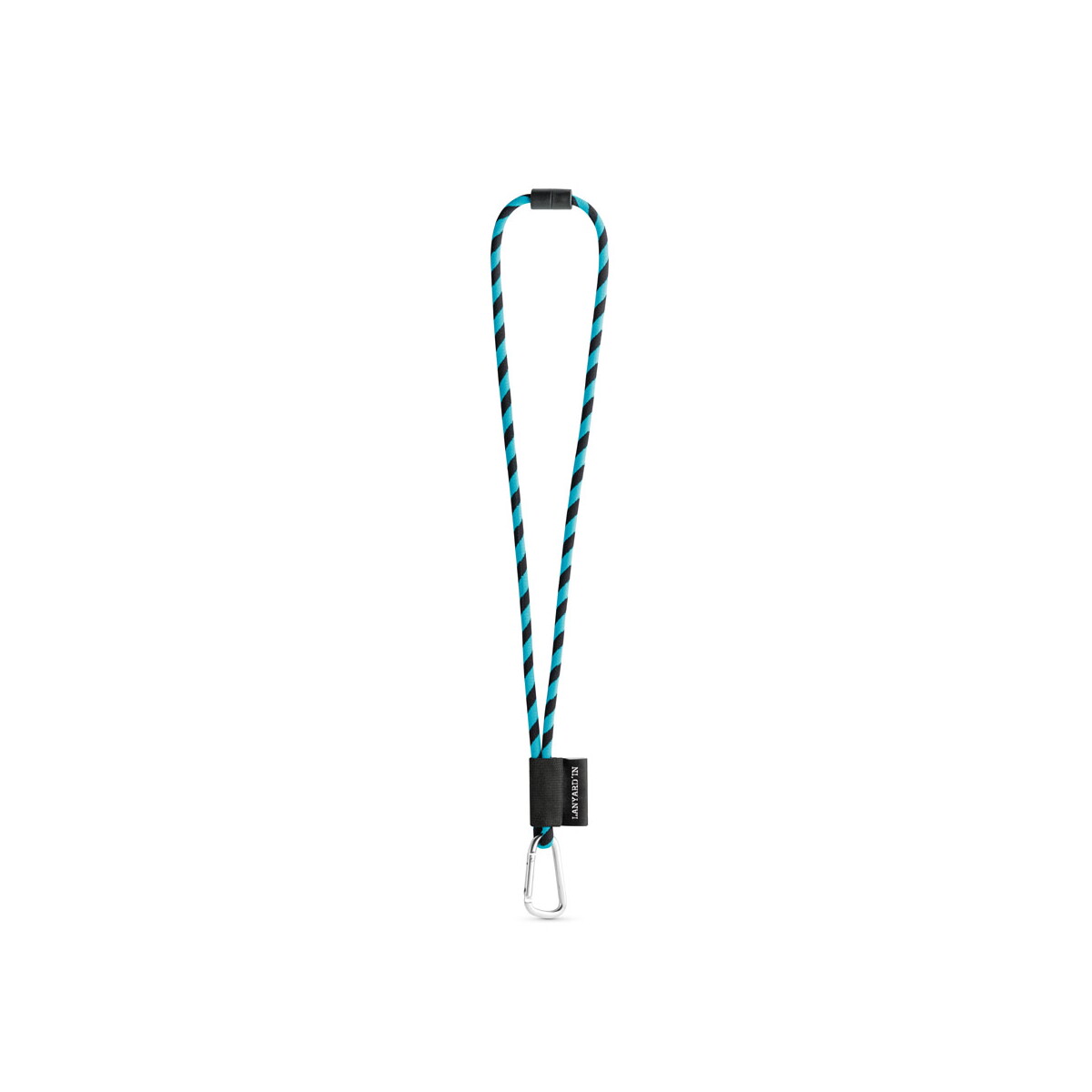 Lanyard Tube Long Set II. Modele standardowe - 353 - Czarny/Błękitny 75089_353