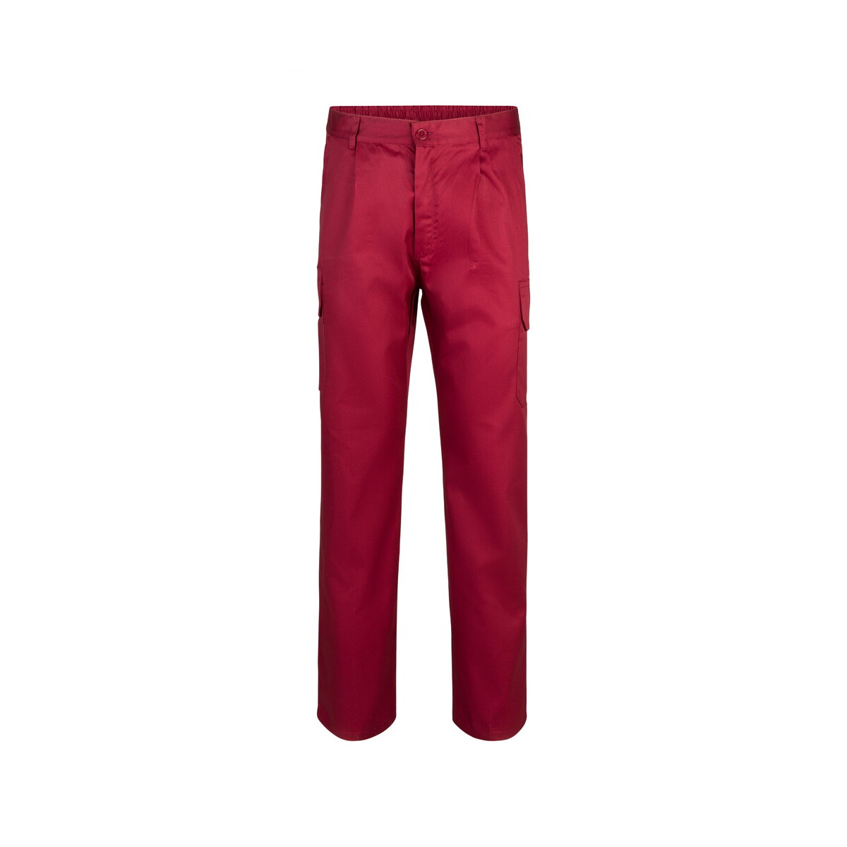 VL MABON. Spodnie diagonalne z wieloma kieszeniami (190 g/m²), bawełna (20%) i poliester (80%) - Burgundowe 36116_115
