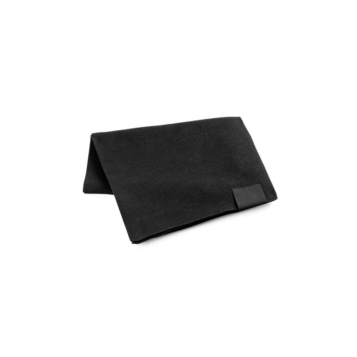 SERENITY. Szalik z poliestru z recyklingu (100% rPET) z przeszyciami do personalizacji - Czarny 99097_103