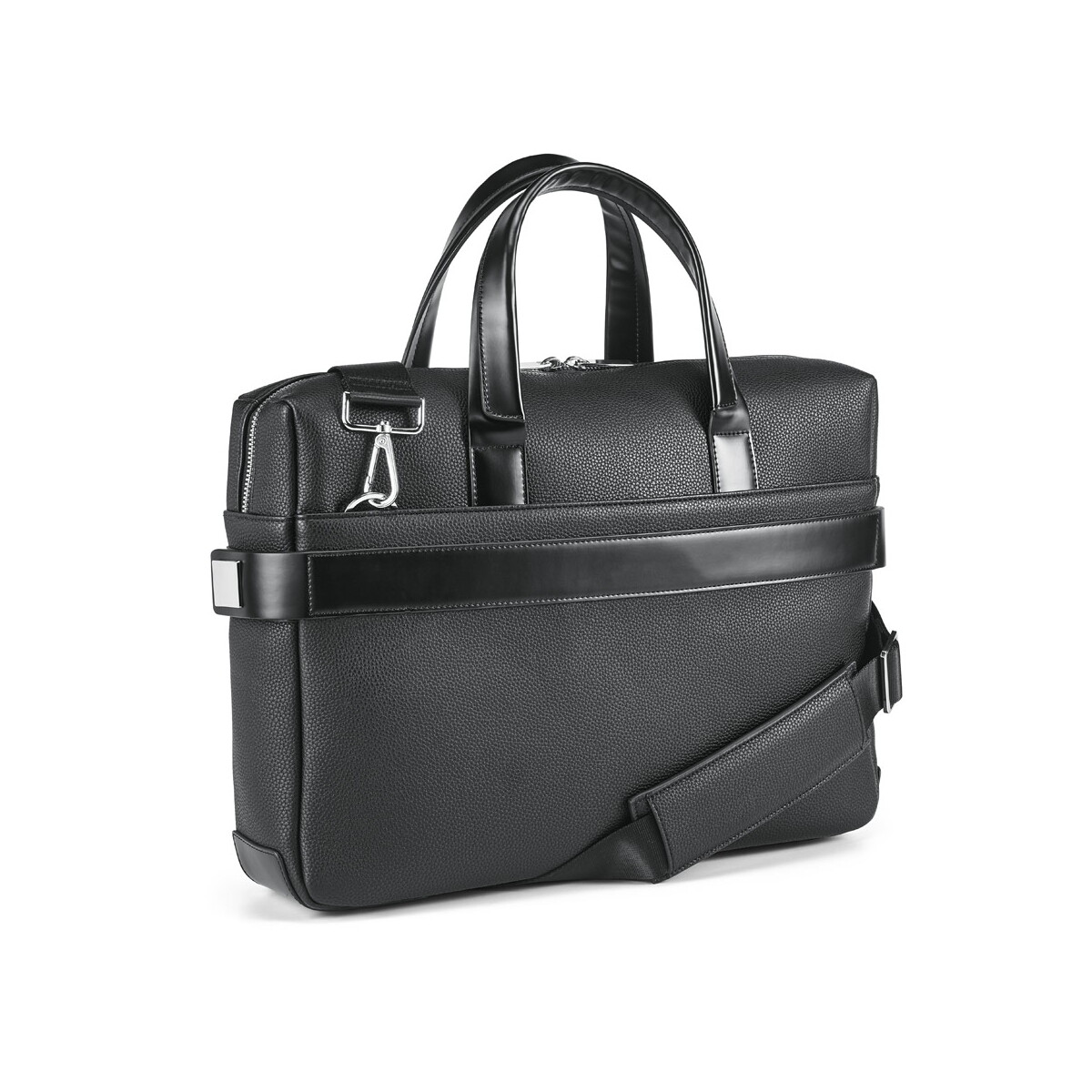 EMPIRE SUITCASE II. Teczka Executive z poliamidowej skóry na laptopa 15.6" - Czarna 92359_103