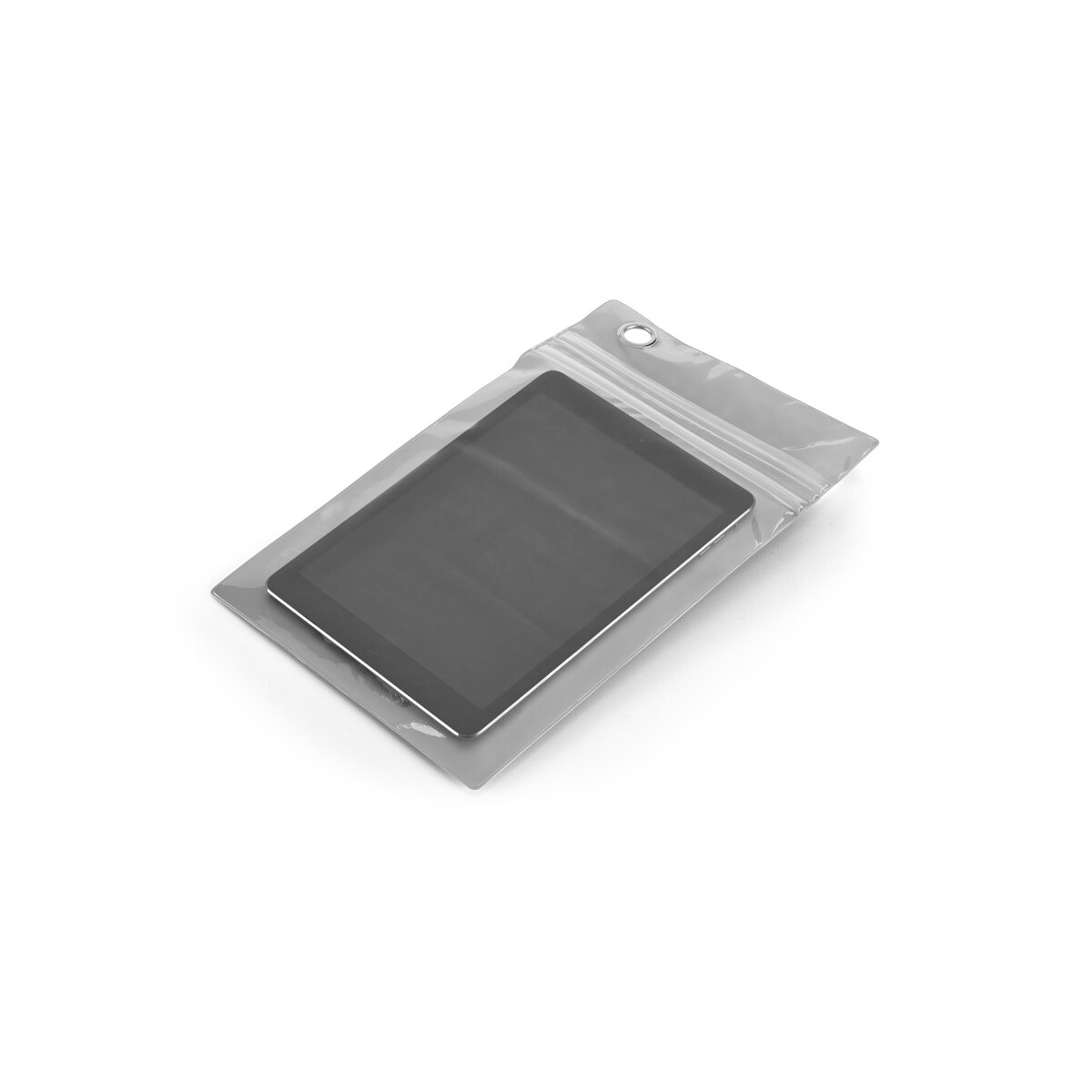 PLATTE. Wodoodporne dotykowe etui na tablet do 9.7 ”, wykonane z PVC - Jasno szare 98316_123