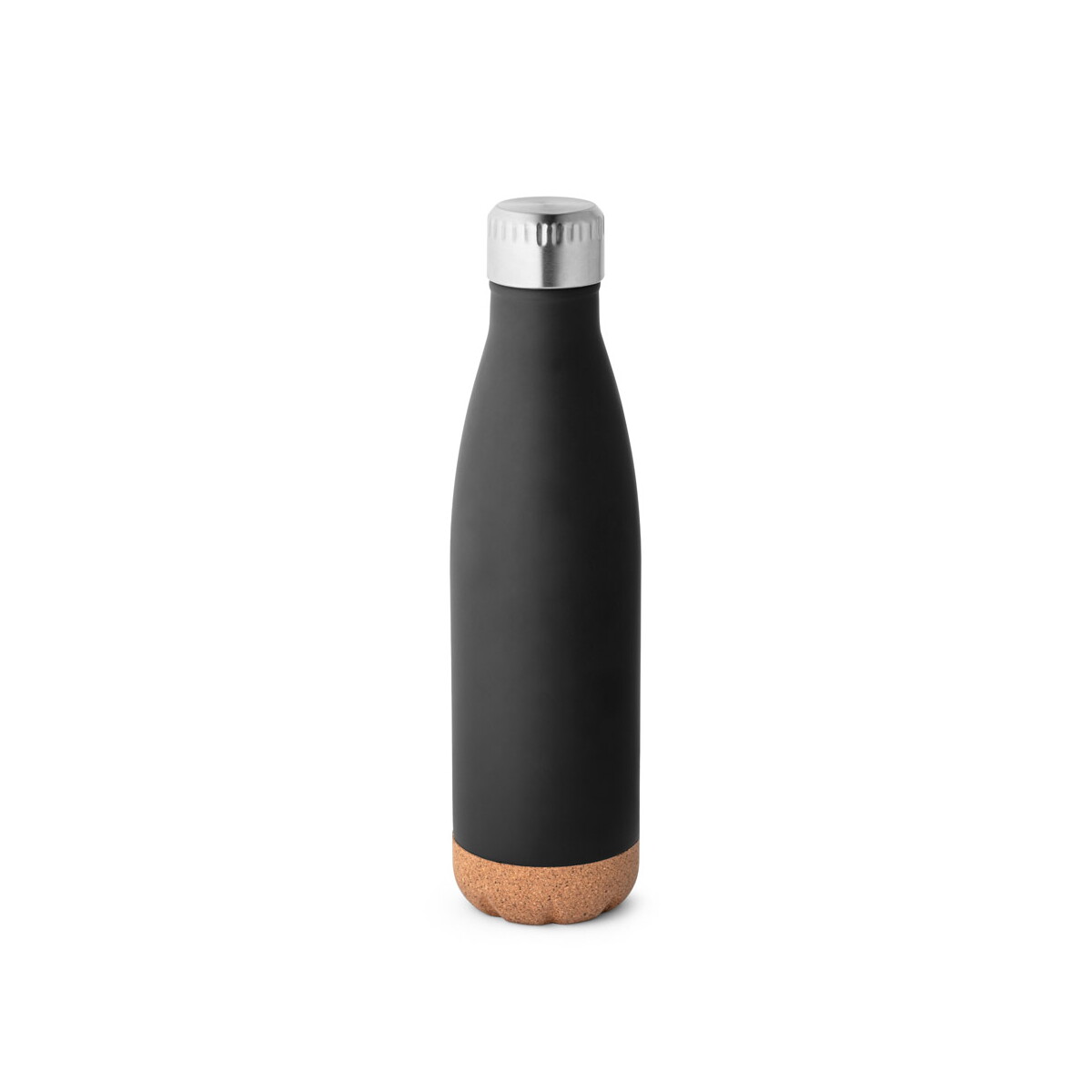 SOLBERG. Termos ze stali nierdzewnej i korkową podstawą 560 ml - czarny 94240_103