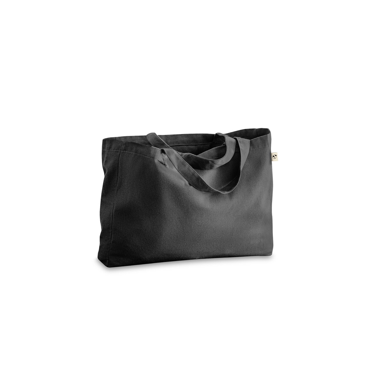 CAMDEN. Torba z bawełny (50%), bawełny z recyklingu (30%) i poliester (20% rPET) (280 g/ m²) - Czarna 92327_103