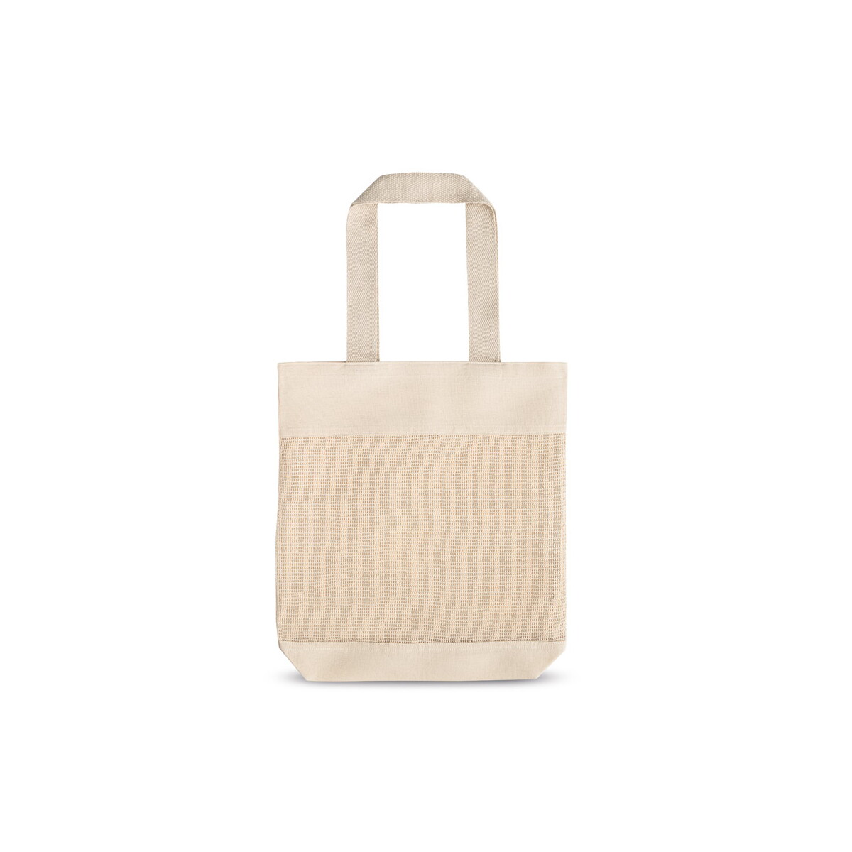 MUMBAI. Torba z siatki wykonana w 100% z bawełny (180 g/m²) - Jasna naturalna 92927_150