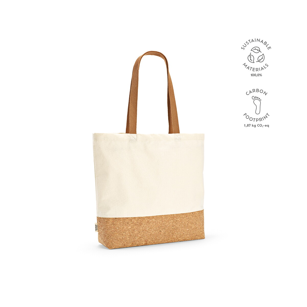 Torba na zakupy Vinson Bawelna z recyklingu 220 gsm - Naturalna ASB011_160-kpi