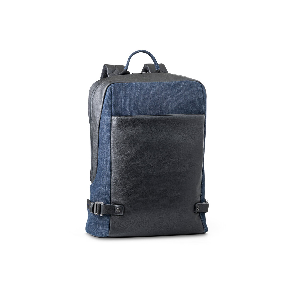DIVERGENT BACKPACK I. Plecak na laptopa do 15.6'' z dżinsu i PU - Granatowy 92189_134