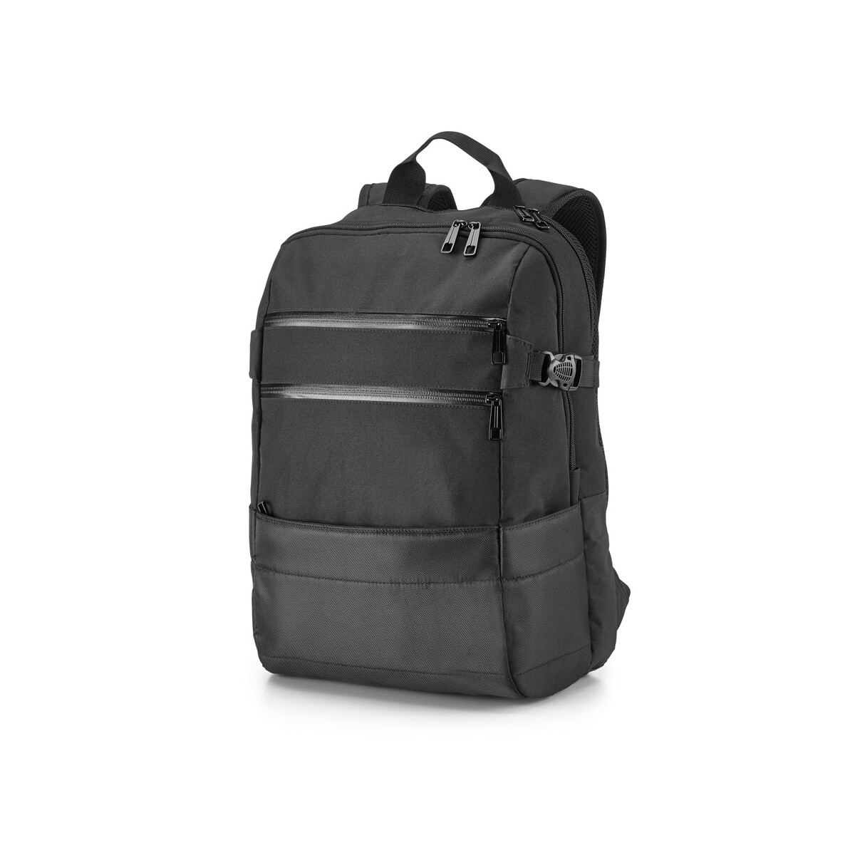 ZIPPERS BPACK. Plecak na laptopa 15.6'' z żakardu 840D i 300D - czarny 92280_103