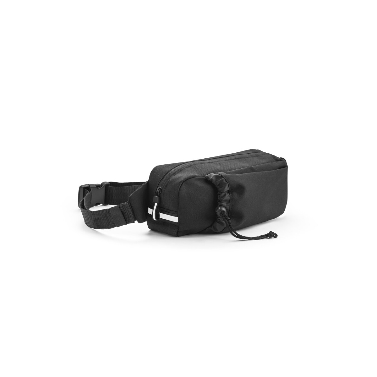 DELFOS POUCH. Torba biodrowa z 300D poliestru pochodzącego i 600D poliestru pochodzącego z elementami odblaskowymi - Czarna 92091_103