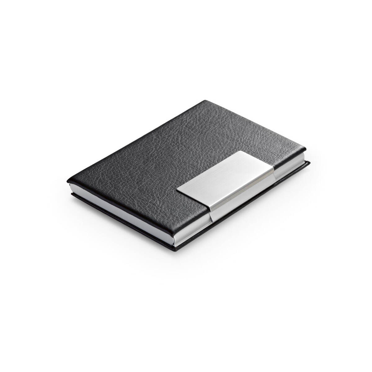REEVES. Etui na karty z aluminium i PU - czarne 93307_103