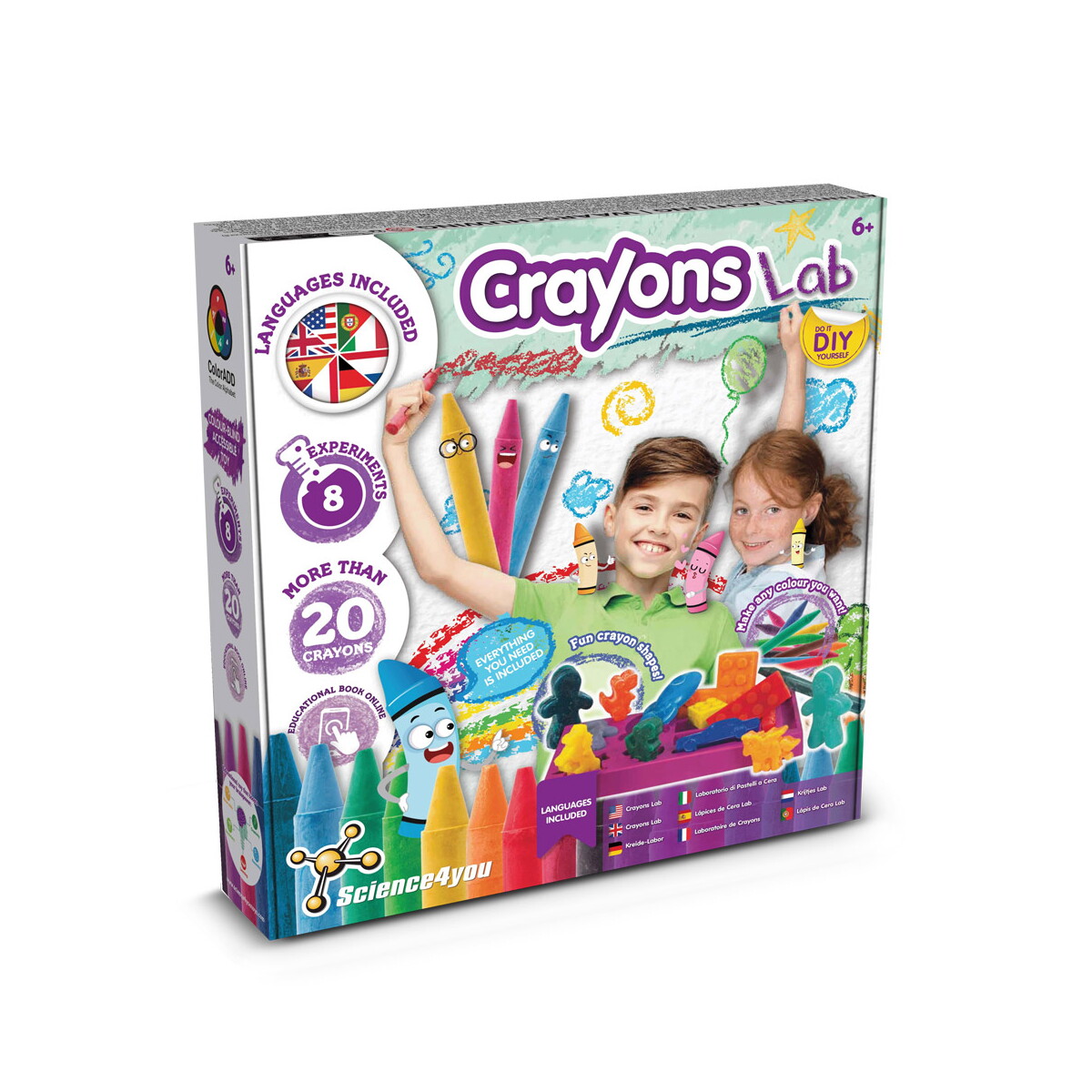 Crayon Factory Kit III. Gra edukacyjna dostarczany z papierową torebką prezentową (100 g/m²) - Biała 35806_106