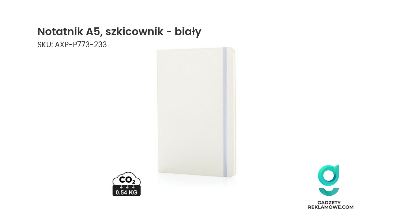 Notatnik A5, szkicownik biały