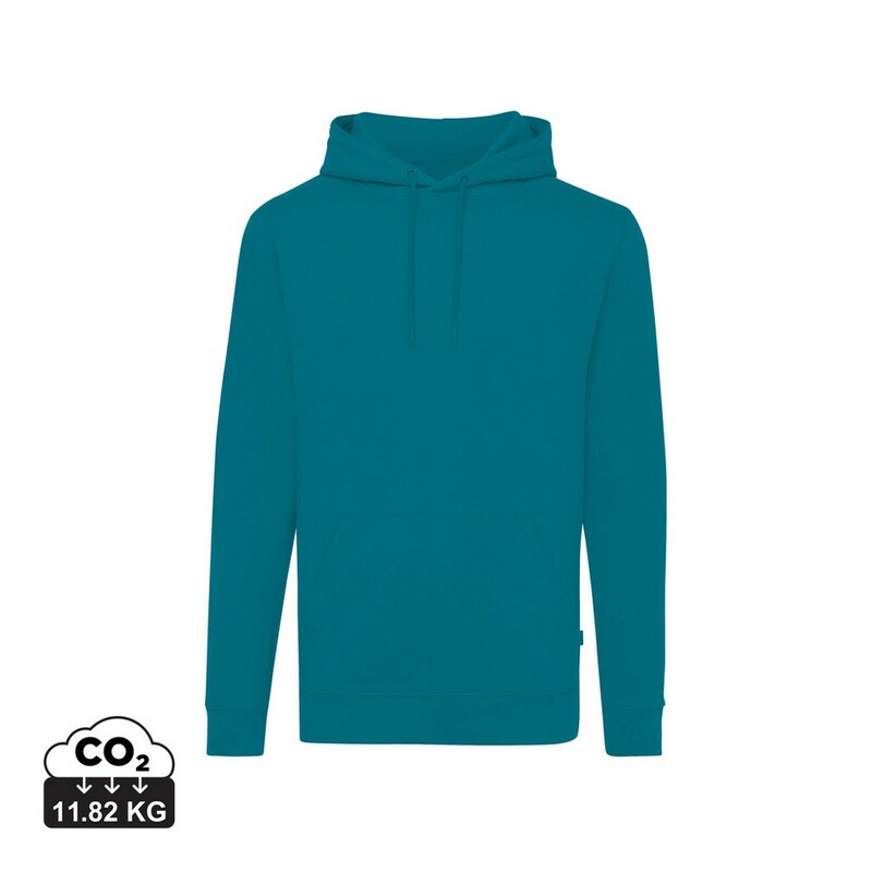 Bluza z kapturem z bawełny z recyklingu Iqoniq Jasper - zielona T9400.009.XXXL_S_0