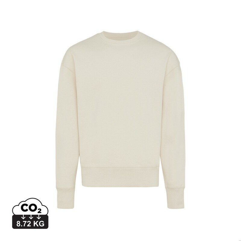 Luźna bluza z bawełny z recyklingu Iqoniq Kruger - neutralna T9302.018.XXS__S_0