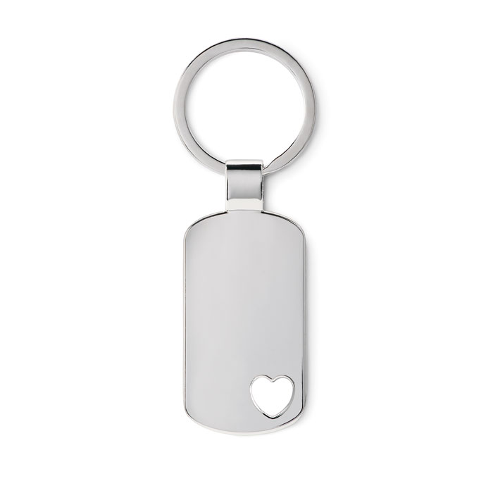 Brelok do kluczy / serce CORAZON - srebrny mat mo8694-16