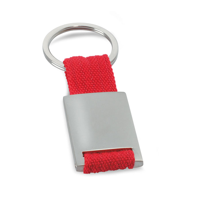 Prostokątny brelok TECH - czerwony it3020-05